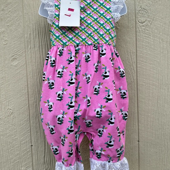 Ann Loren girls toddler one piece pants set size 18-24 months - Picture 8 of 12